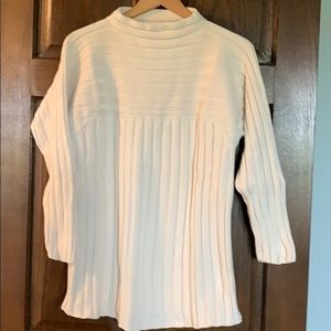 Jones NY Sport Cream Cowl Neck Style Sweater